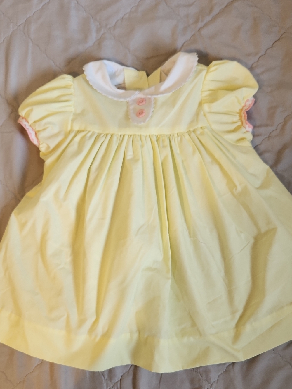 The Beaufort Bonnet Company Yellow Dress with Pink Accents - Picture 2 of 7